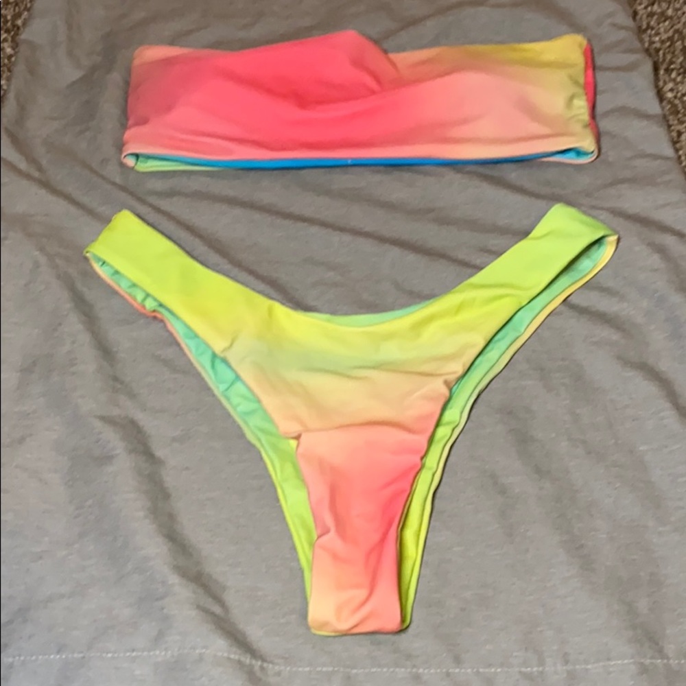Shein high thong bikini